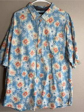 [Used/Like New] Sean Jean Floral Button Down Shirt // Men Size 3X